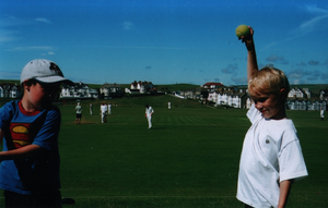 Fraser and Joseph make their own amusement