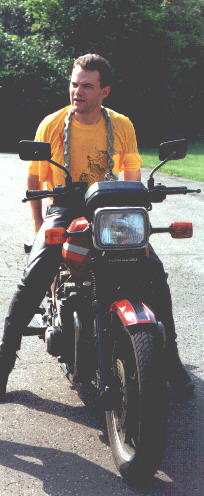 Deke on his Motorcycle