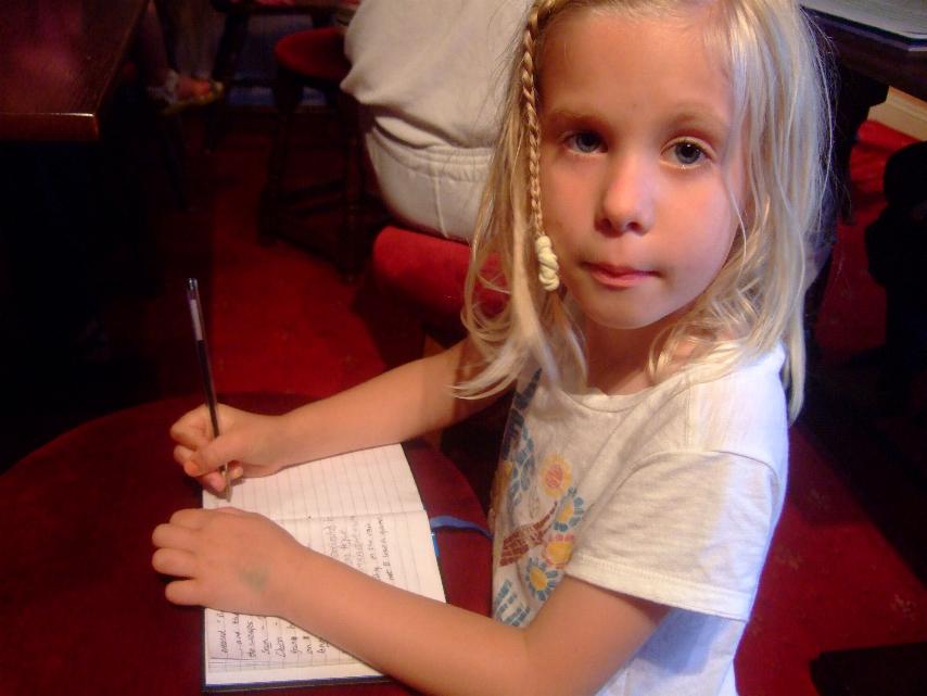 Eliza nabs the fines book