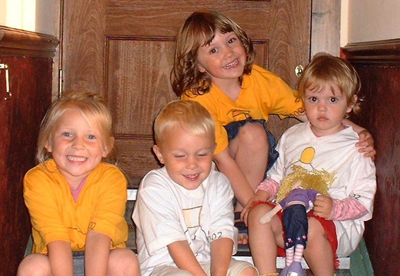 Mystic Children at the Railway Inn, August 2002