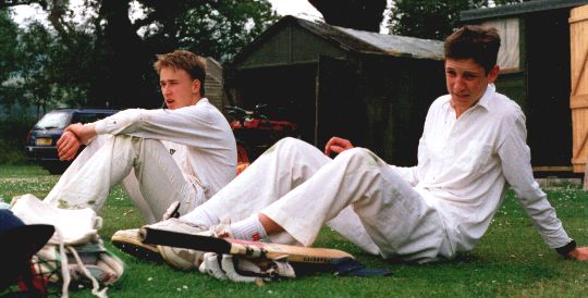 Matt and Clem at Gargunnock, 2000