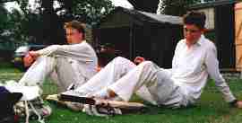 Matt and Clem at Gargunnock, 2000