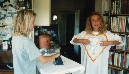 Kate models the 1996 T-shirt